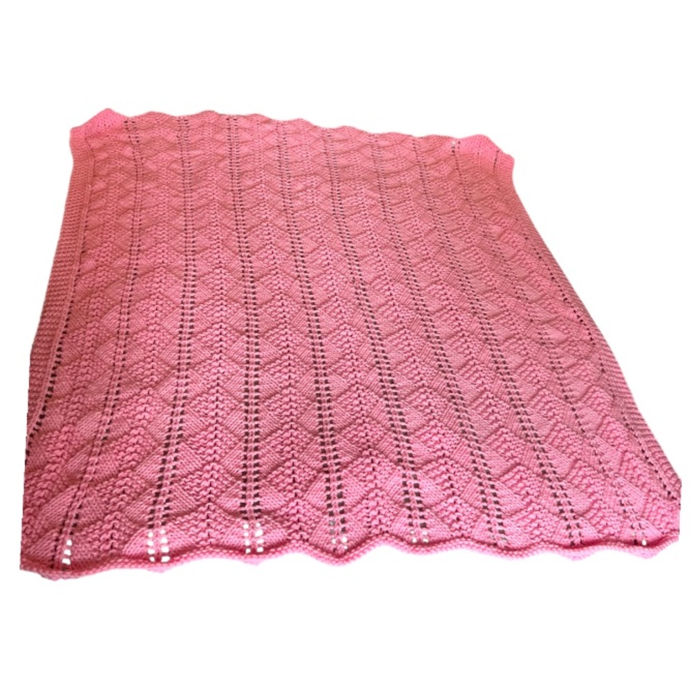 Pink Knit Blanket